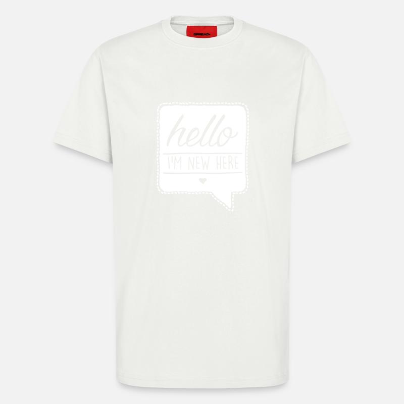 HELLO - I´m new here - T-Shirt - made by SPREAD - OFF WHITE