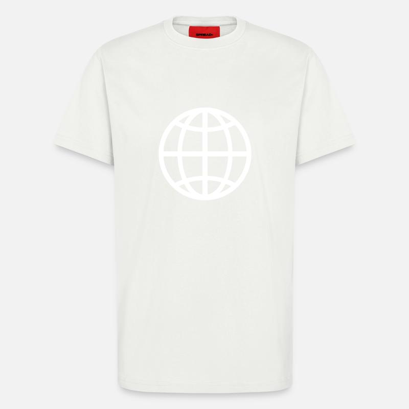 Globus - T-Shirt - made by SPREAD - OFF WHITE