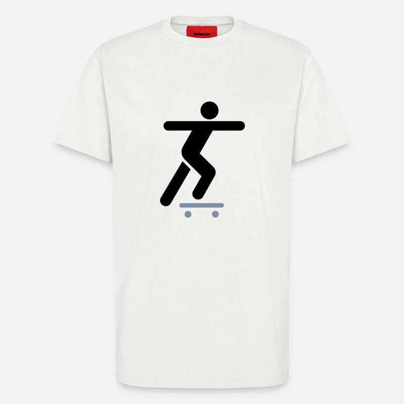 skateboard - T-Shirt - made by SPREAD - OFF WHITE