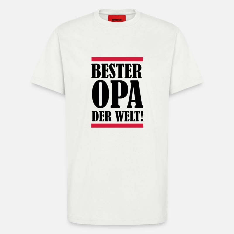 bester_opa_der_welt_002 - T-Shirt - made by SPREAD - OFF WHITE