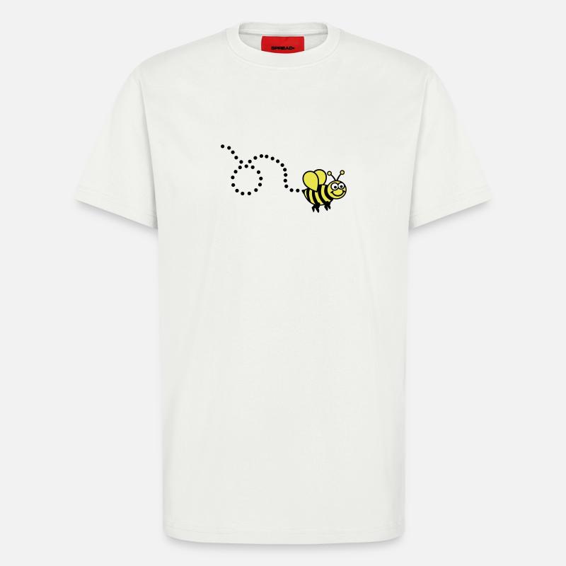 Bee - T-Shirt - made by SPREAD - OFF WHITE