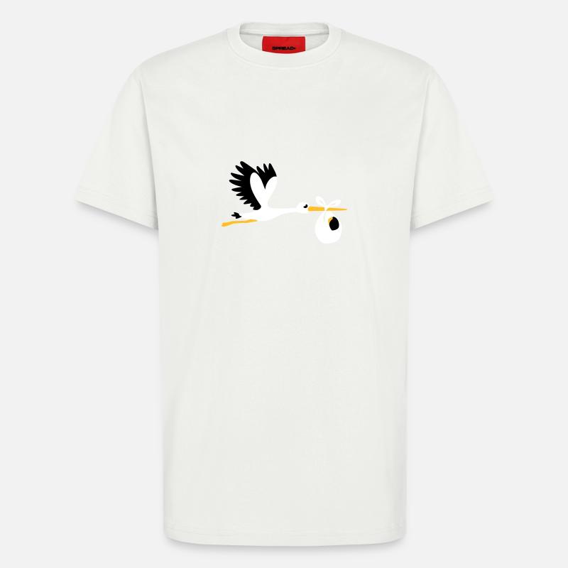 Storch - T-Shirt - made by SPREAD - OFF WHITE