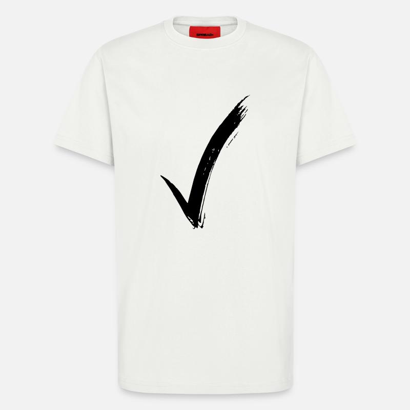 check - T-Shirt - made by SPREAD - OFF WHITE