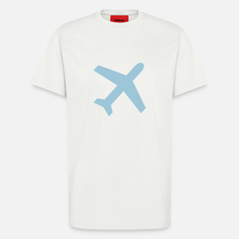 Avion - T-shirt bio décontracté fabriqué en UE - OFF WHITE