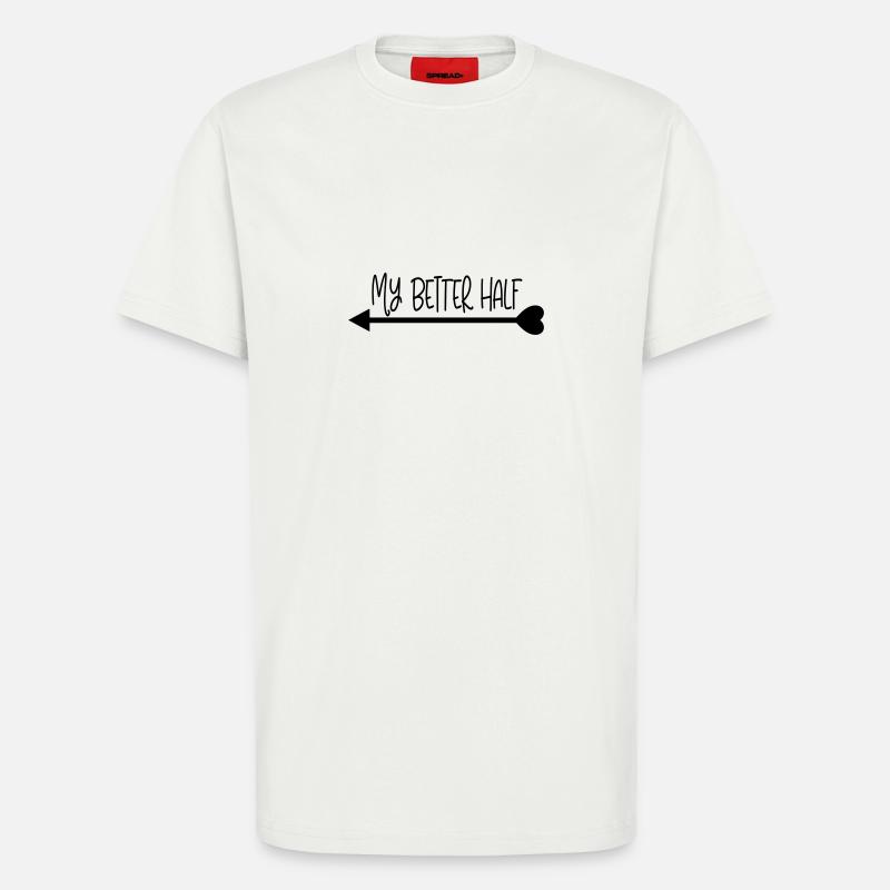 my_better_half_left - T-Shirt - made by SPREAD - OFF WHITE
