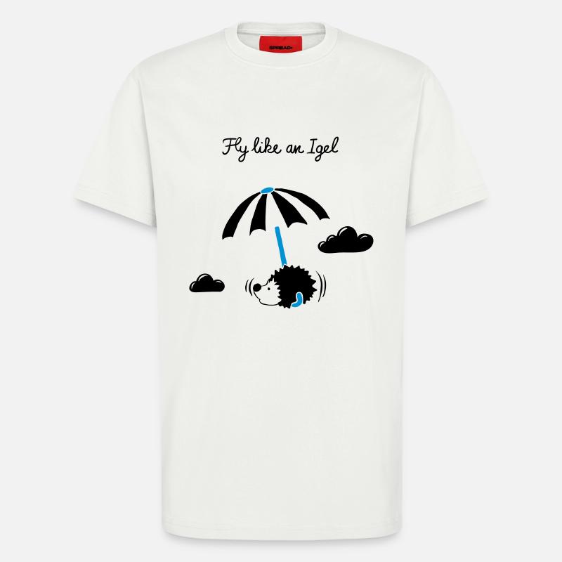 Fly like an Igel - T-Shirt - made by SPREAD - OFF WHITE