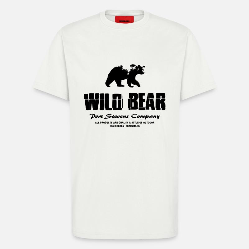 Wild Bear - T-Shirt - made by SPREAD - OFF WHITE