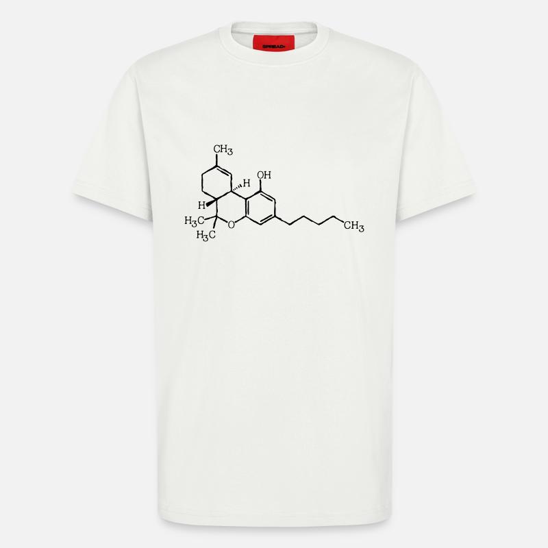 THC molecular formula - T-Shirt - made by SPREAD - OFF WHITE