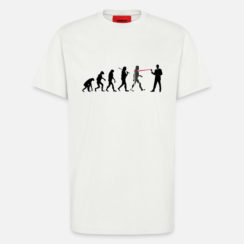 evolution nsa - T-Shirt - made by SPREAD - OFF WHITE