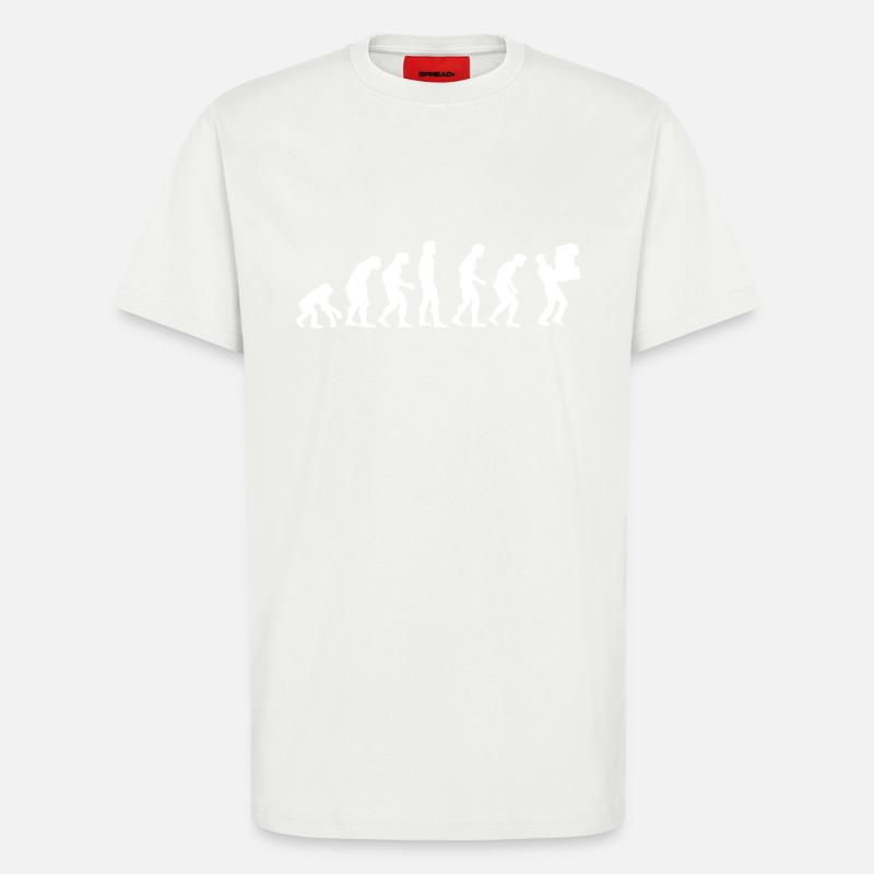 parcel delivery evolution - T-Shirt - made by SPREAD - OFF WHITE