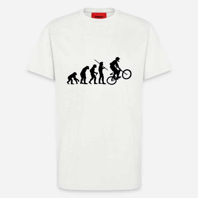 Evolution VTT - T-shirt bio décontracté fabriqué en UE - OFF WHITE