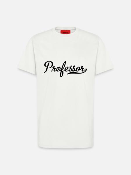 Professeur - T-shirt bio décontracté fabriqué en UE - OFF WHITE