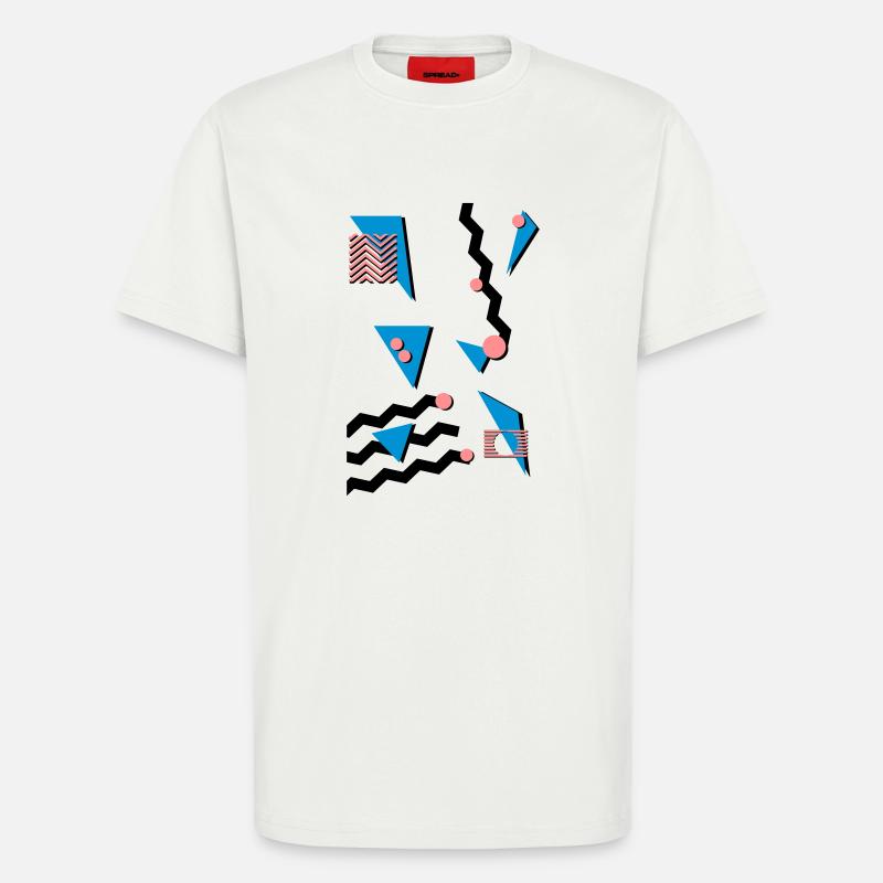 Retro Muster - T-Shirt - made by SPREAD - OFF WHITE