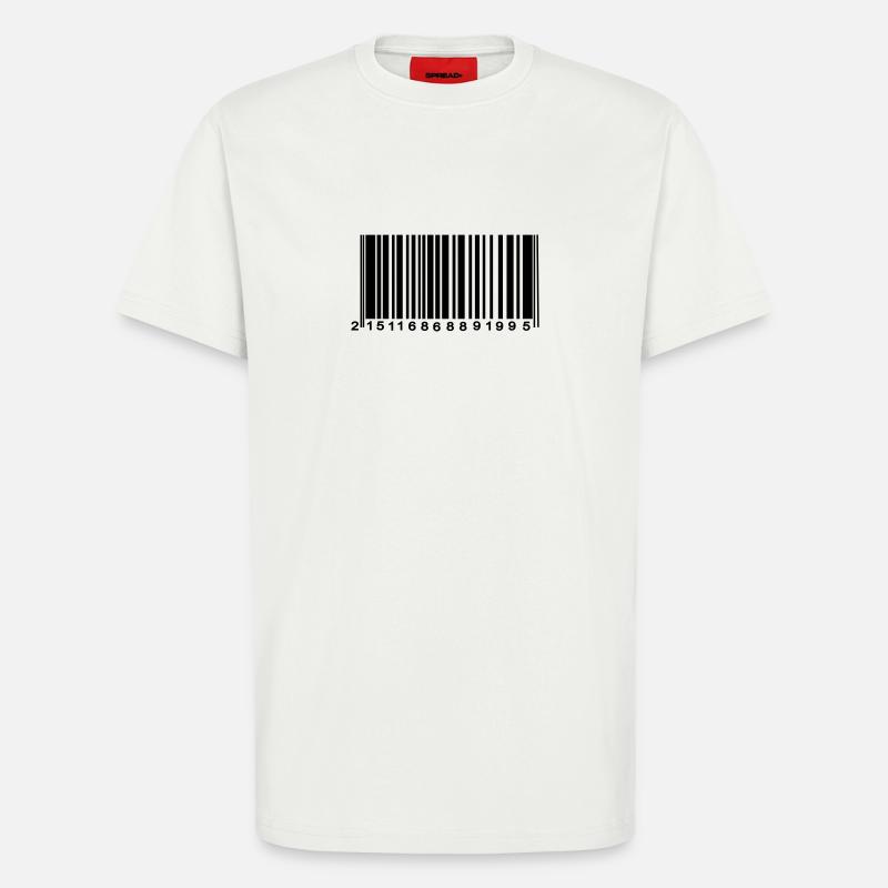 barcode encrypted - T-Shirt - made by SPREAD - OFF WHITE