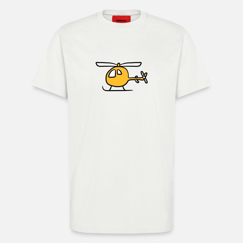 Comic Cartoon Kinder Heli Niedlich - T-Shirt - made by SPREAD - OFF WHITE