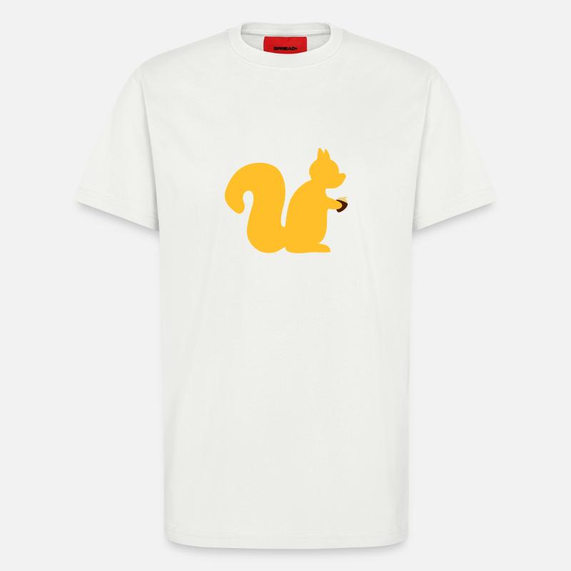 Eichhörnchen mit Nuss - T-Shirt - made by SPREAD - OFF WHITE