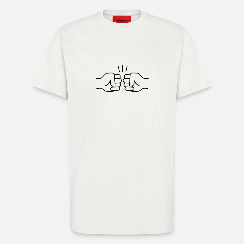 FISTBUMP - T-Shirt - made by SPREAD - OFF WHITE