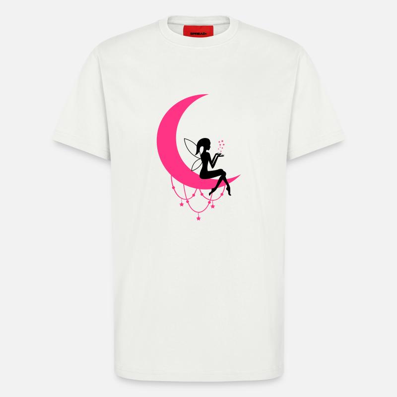 Fairy Elf Crescent Moon Fantasy - T-Shirt - made by SPREAD - OFF WHITE