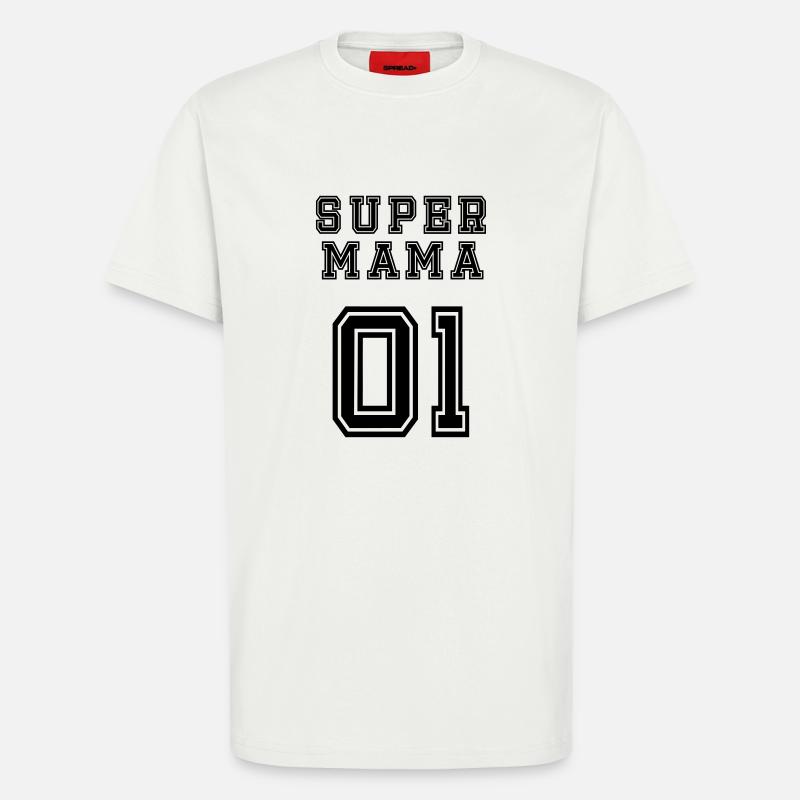Supermama - T-Shirt - made by SPREAD - OFF WHITE