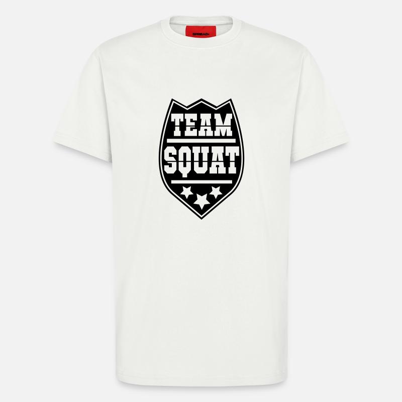 team_squat_3_1f - T-Shirt - made by SPREAD - OFF WHITE