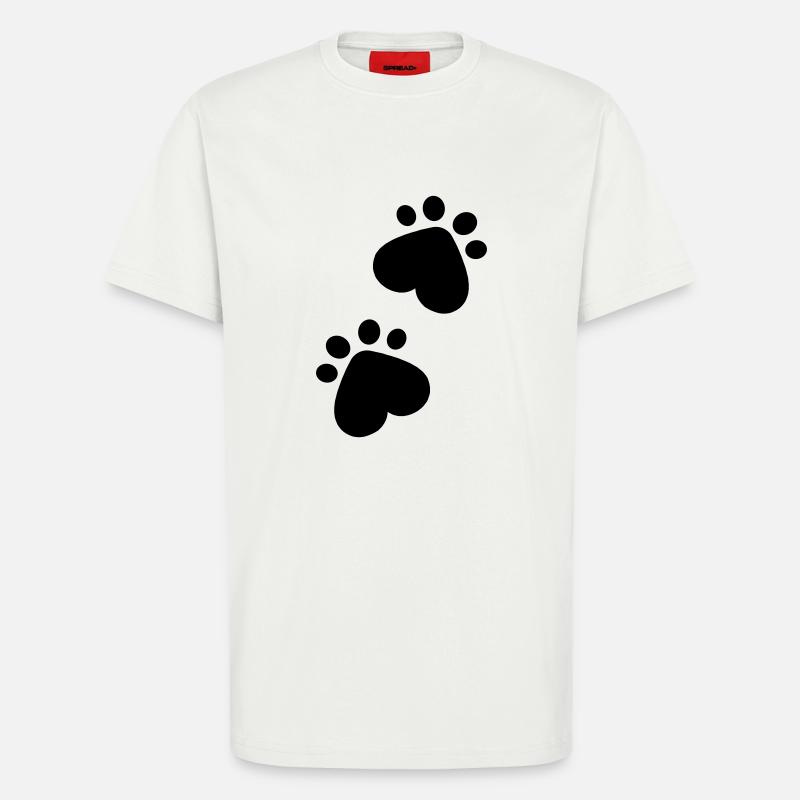 Pfoten - T-Shirt - made by SPREAD - OFF WHITE