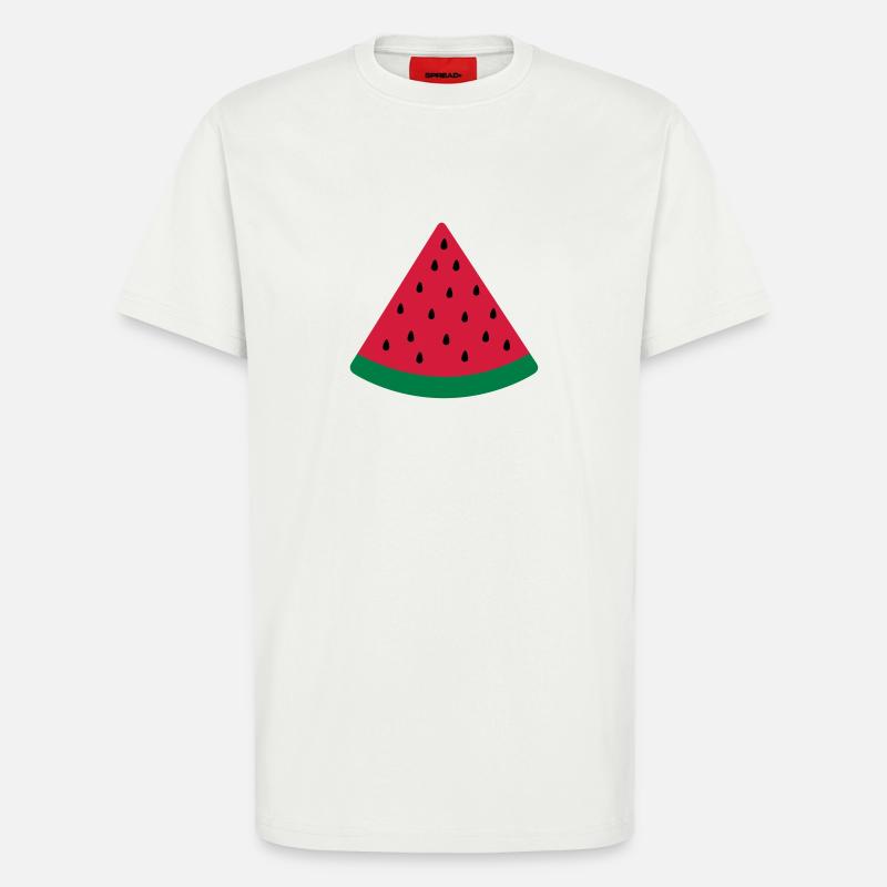 water melon melon d'eau - T-shirt bio décontracté fabriqué en UE - OFF WHITE