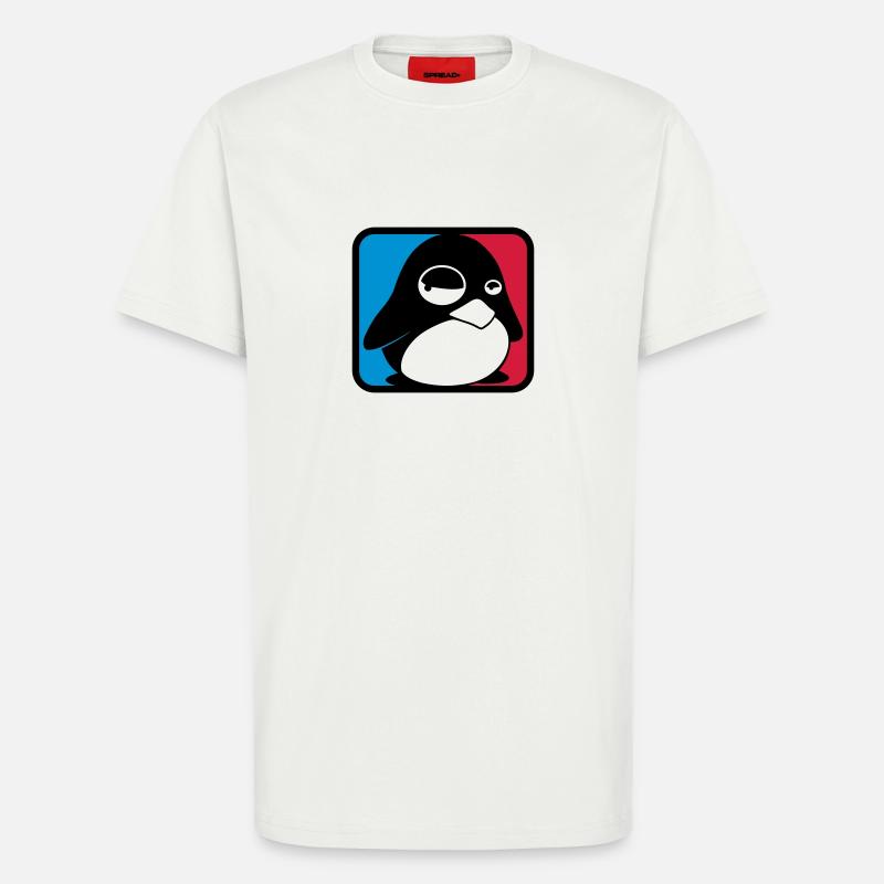 TUX Leauge, LINUX - T-Shirt - made by SPREAD - OFF WHITE
