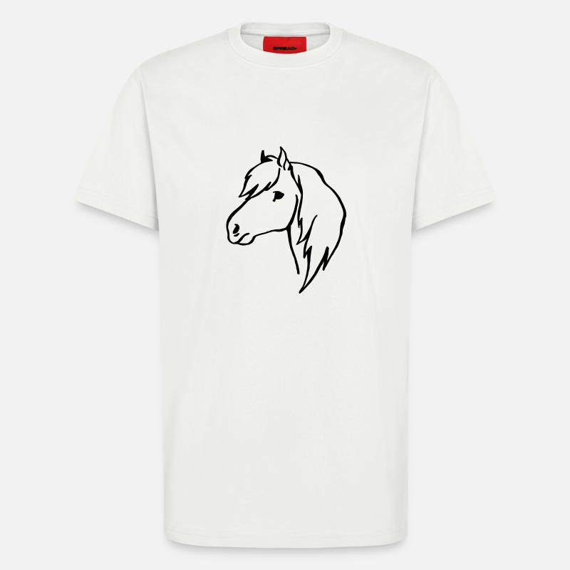 Pony - T-Shirt - made by SPREAD - OFF WHITE