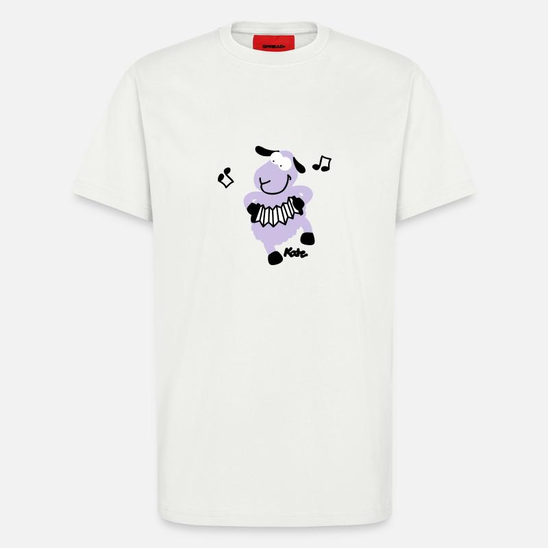sheep (c) - T-Shirt - made by SPREAD - OFF WHITE