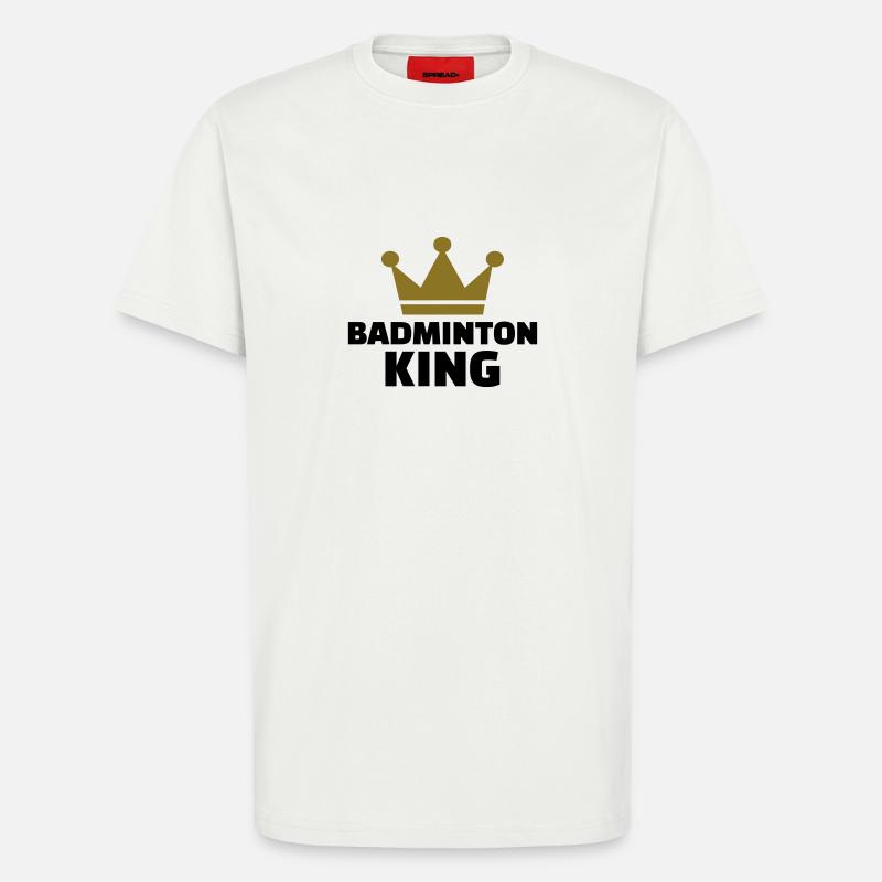 Badminton King - T-Shirt - made by SPREAD - OFF WHITE