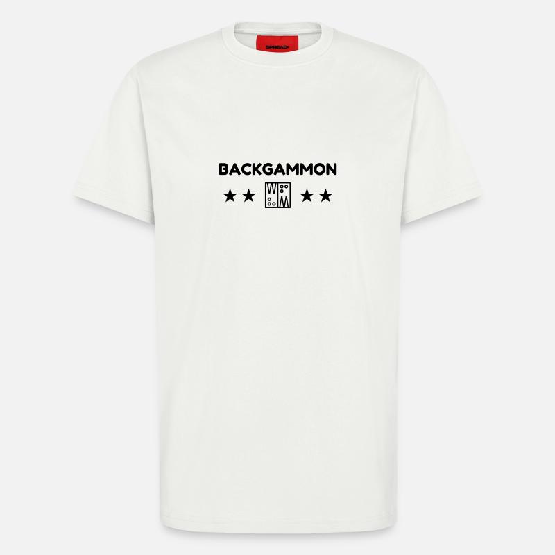 Backgammon / Spiel / Player / Schach - T-Shirt - made by SPREAD - OFF WHITE
