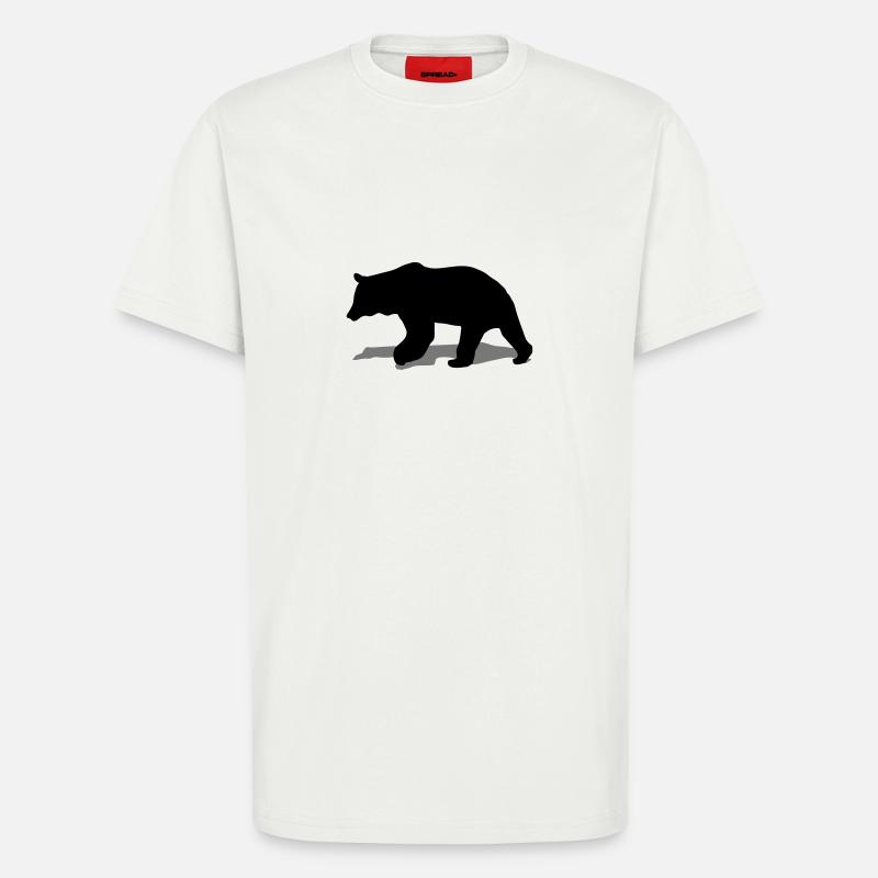 bär - braunbär - jagd - jäger - T-Shirt - made by SPREAD - OFF WHITE