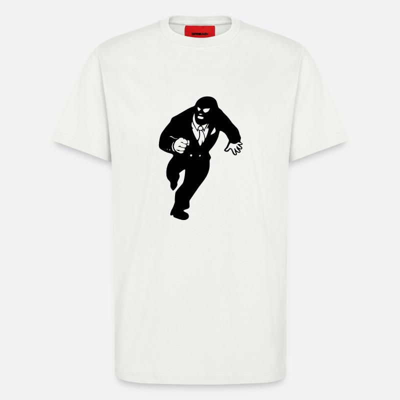auf der flucht - T-Shirt - made by SPREAD - OFF WHITE