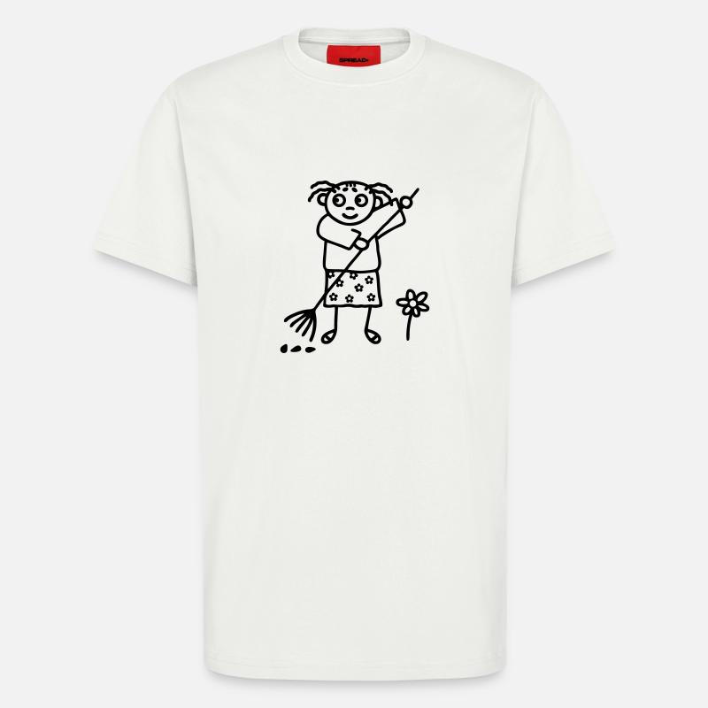 Gartenarbeit Gärtnerin - T-Shirt - made by SPREAD - OFF WHITE