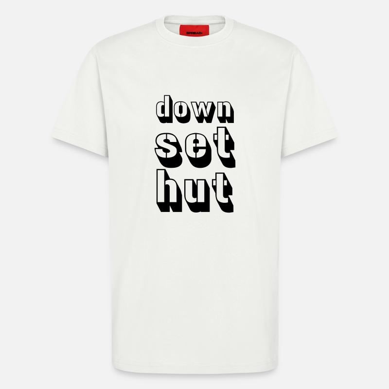 down_set_hut - T-Shirt - made by SPREAD - OFF WHITE