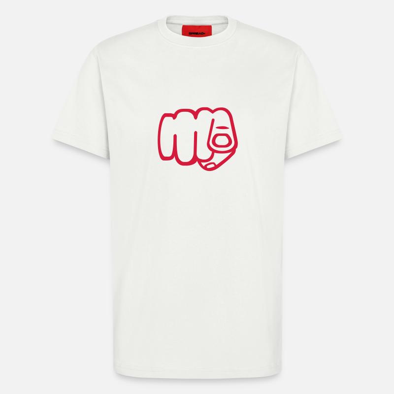 Du - Finger - T-Shirt - made by SPREAD - OFF WHITE