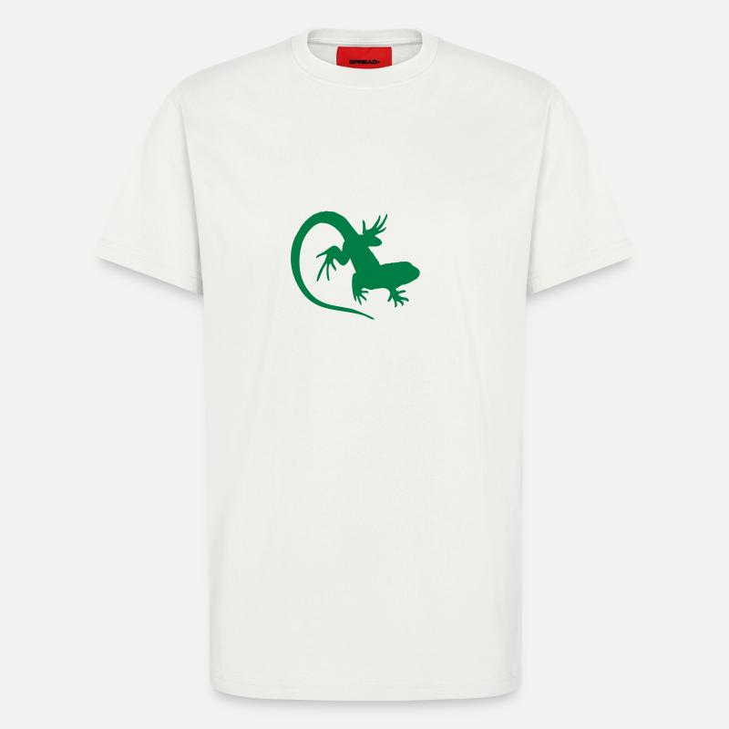 lizard - T-Shirt - made by SPREAD - OFF WHITE