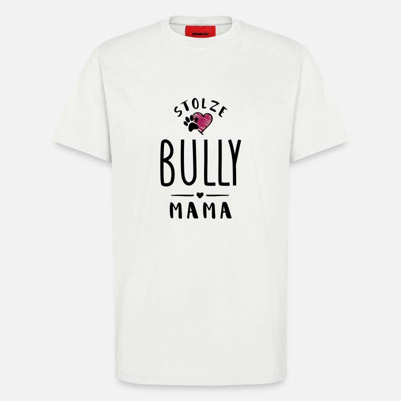 bully mama herz - T-Shirt - made by SPREAD - OFF WHITE