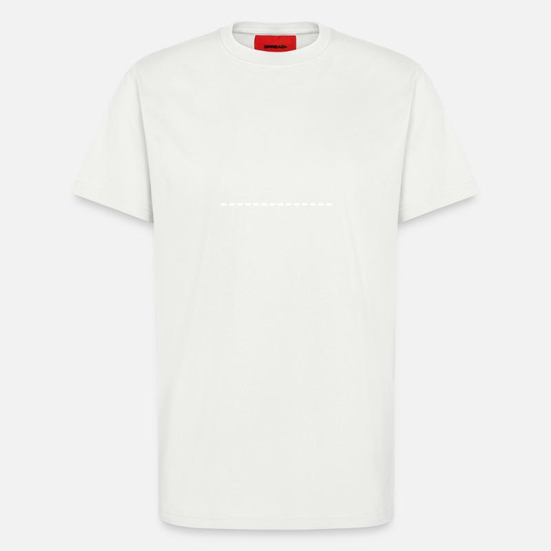 dashed line - T-Shirt - made by SPREAD - OFF WHITE