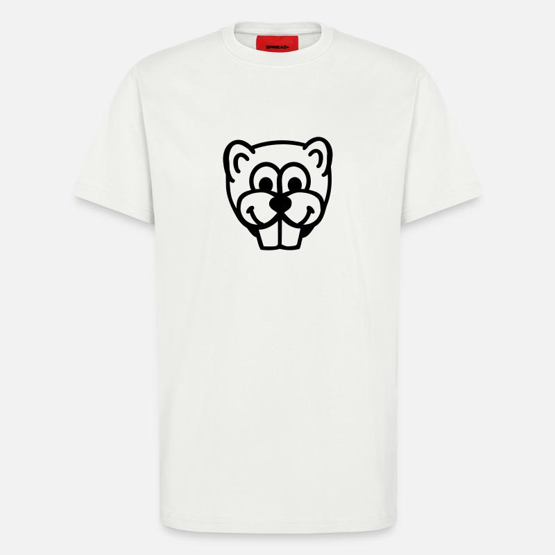 Biber - T-Shirt - made by SPREAD - OFF WHITE