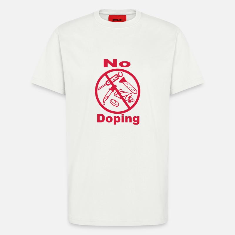 No doping - 1farb - T-Shirt - made by SPREAD - OFF WHITE