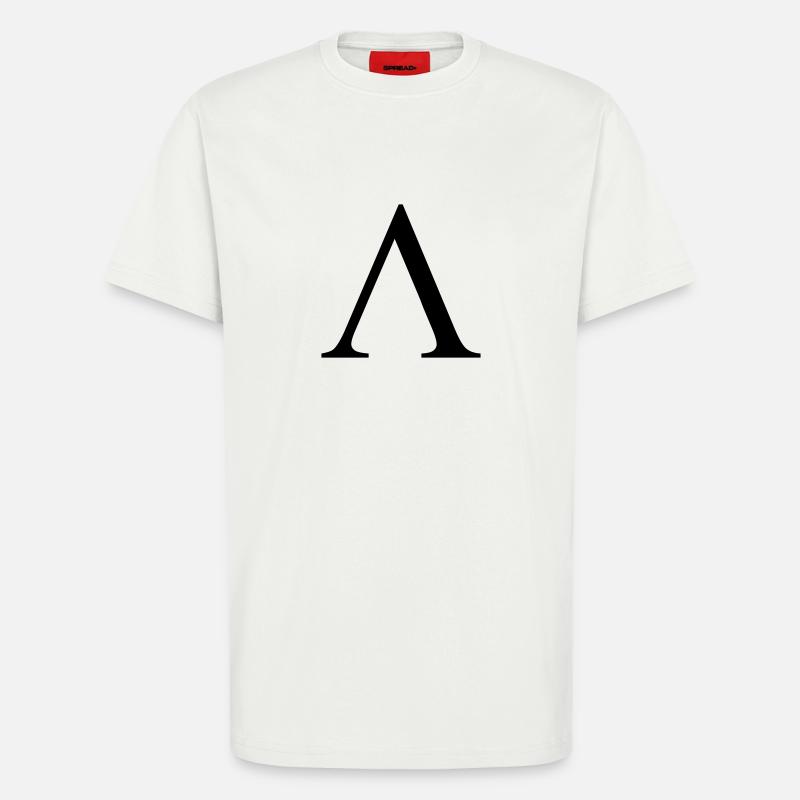 Lambda - T-shirt bio décontracté fabriqué en UE - OFF WHITE