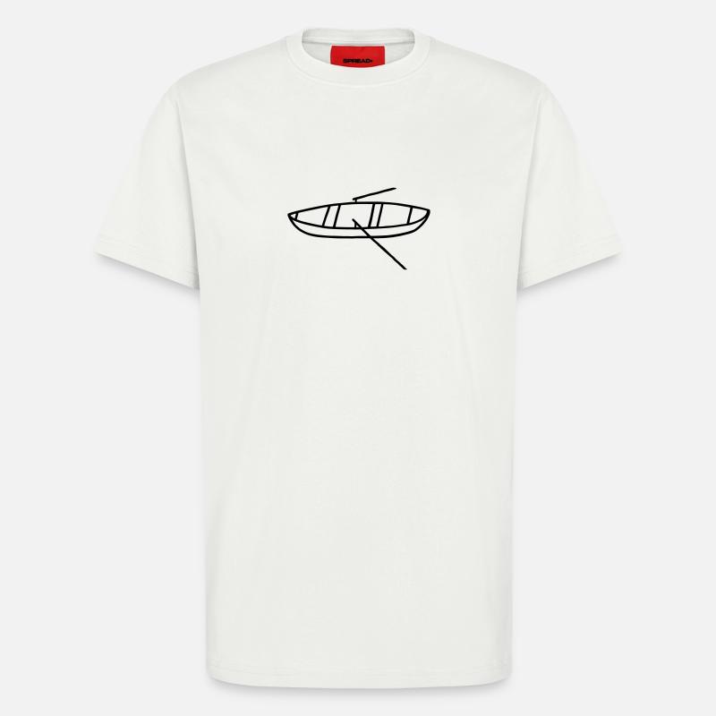 Rowboat - rowing - T-Shirt - made by SPREAD - OFF WHITE
