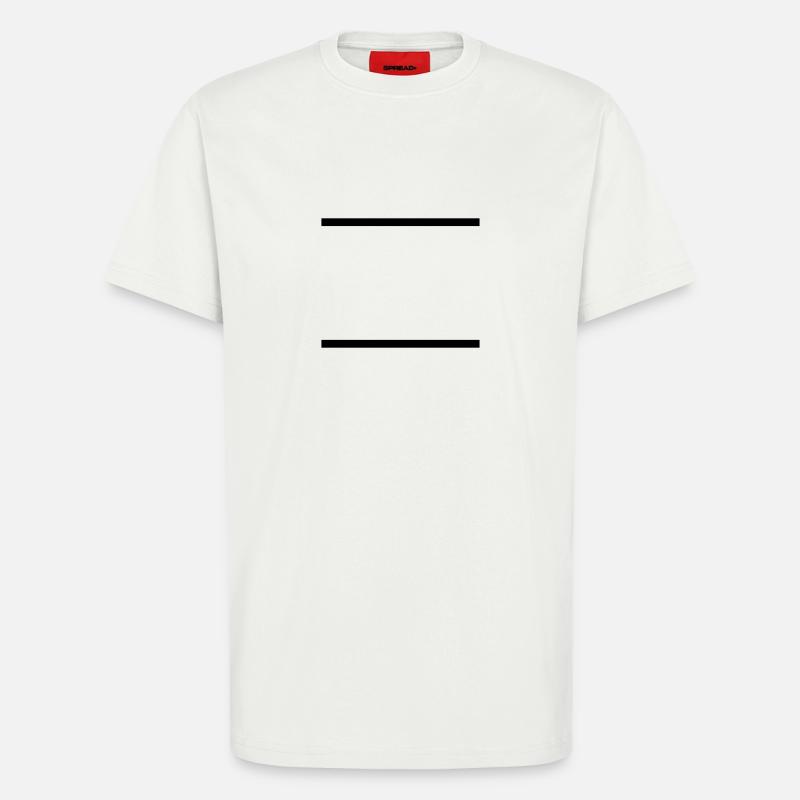 Lines / / slashes / / double line / / double / / - T-Shirt - made by SPREAD - OFF WHITE