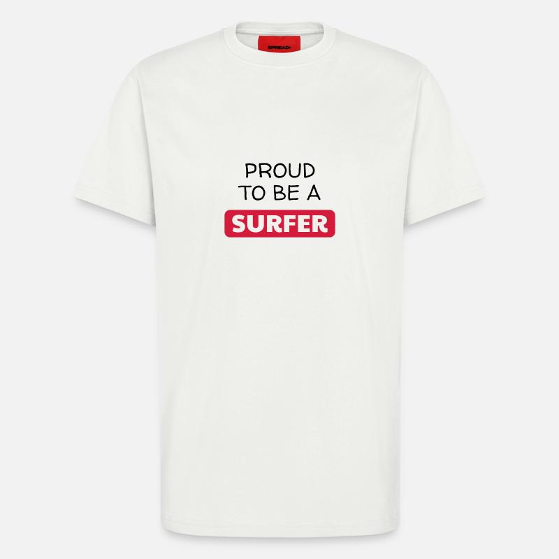 surf / surfeur / surfer / plage - T-shirt bio décontracté fabriqué en UE - OFF WHITE
