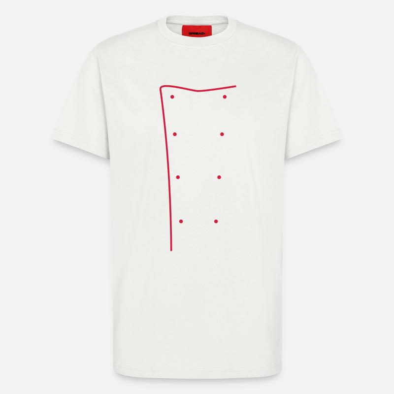 Kochjacke - T-Shirt - made by SPREAD - OFF WHITE