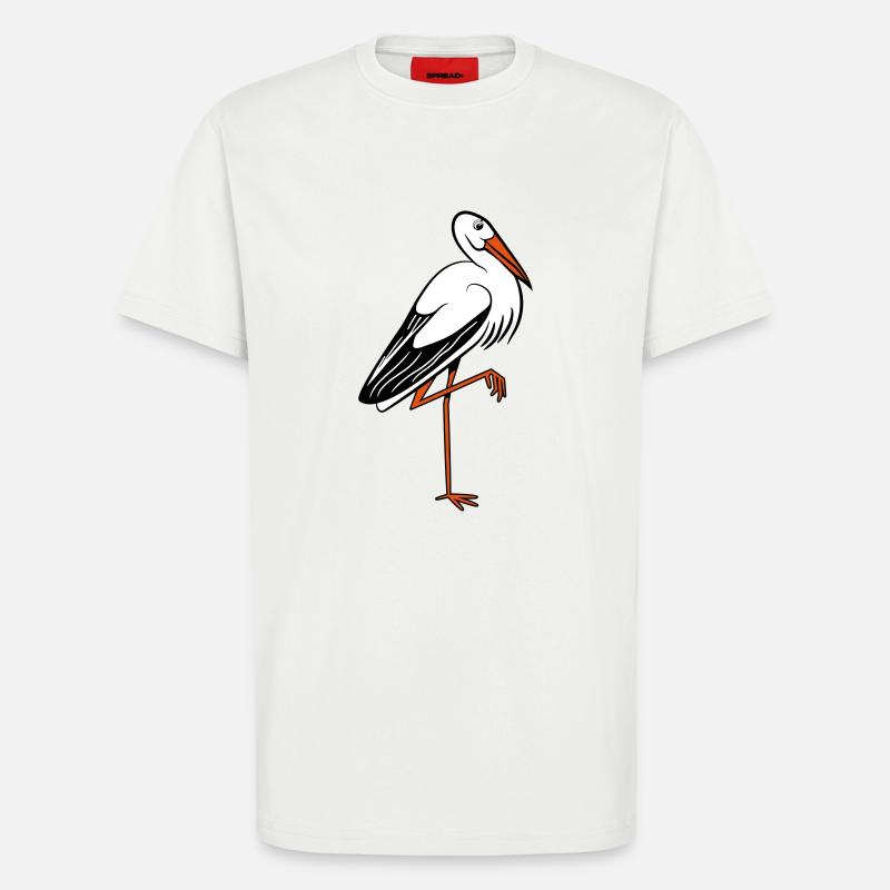 storch - T-Shirt - made by SPREAD - OFF WHITE