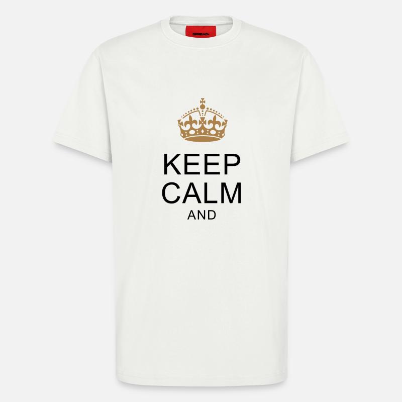 KEEP-CALM-SHIRTS.com ... Dein Text ARIAL - T-Shirt - made by SPREAD - OFF WHITE