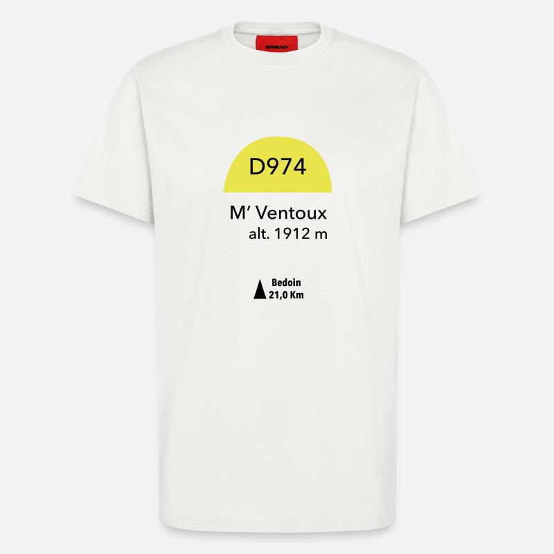 Mont Ventoux - T-Shirt - made by SPREAD - OFF WHITE