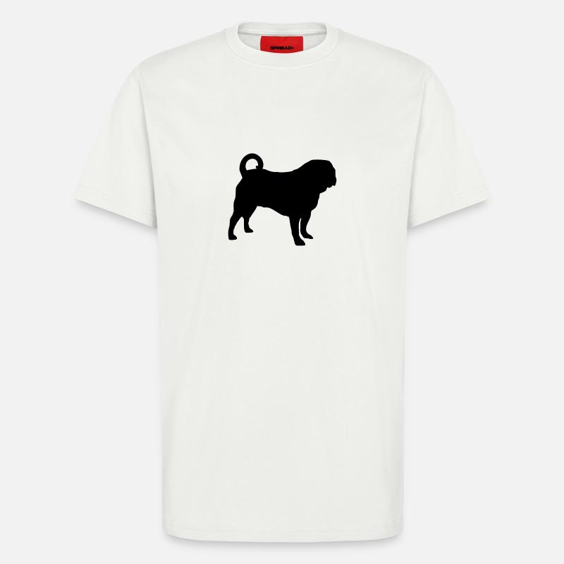 Mops - T-Shirt - made by SPREAD - OFF WHITE